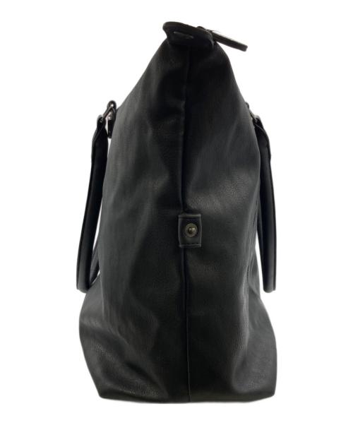 THE ROLLING STONES（ザ ローリングストーンズ）the rolling stones (ザ ローリングストーンズ) フェイクレザートートバッグ ブラックの古着・服飾アイテム