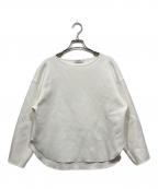 SHIPSシップス）の古着「ダンボール ラウンドヘム プルオーバー」｜ホワイト