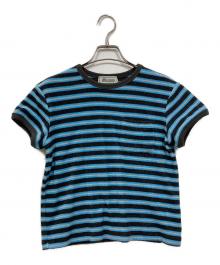 B.C STOCK（ビーシーストック）の古着「手洗い可 / Gleamy/グリーミー ボーダーTEE」｜ブルー