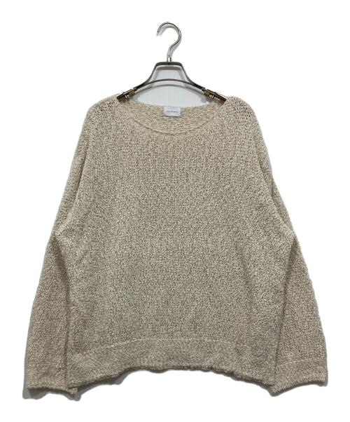 green label relaxing（グリーンレーベルリラクシング）green label relaxing (グリーンレーベルリラクシング) スラブ ニット プルオーバー ベージュ サイズ:Freeの古着・服飾アイテム