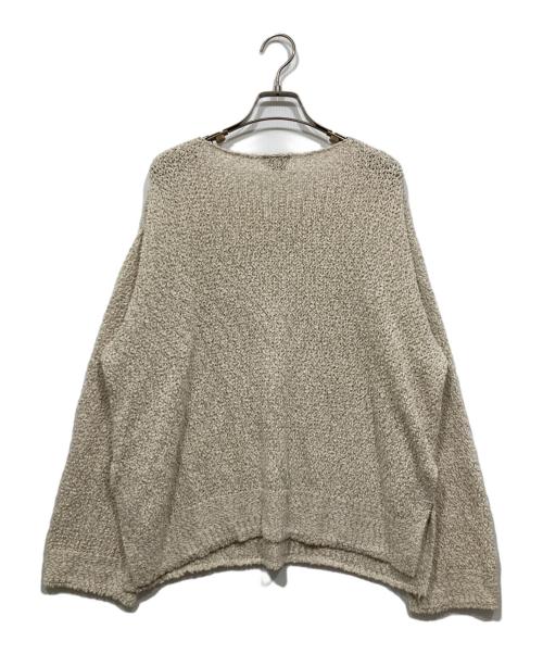 green label relaxing（グリーンレーベルリラクシング）green label relaxing (グリーンレーベルリラクシング) スラブ ニット プルオーバー ベージュ サイズ:Freeの古着・服飾アイテム