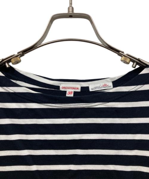 DRESSTERIOR（ドレステリア）DRESSTERIOR (ドレステリア) ボーダーカットソー ブラック×ホワイト サイズ:38の古着・服飾アイテム