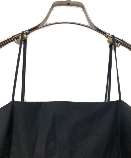 Noble（ノーブル）Noble (ノーブル) ハイカウントクロスギャザーキャミソール ブラック サイズ:サイズ表記なしの古着・服飾アイテム