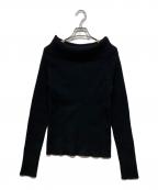 Nobleノーブル）の古着「オフショルニット」｜ブラック