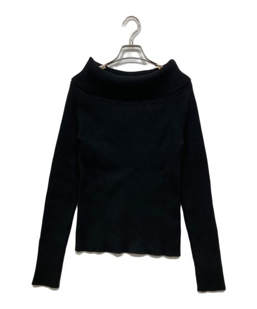 Noble（ノーブル）Noble (ノーブル) オフショルニット ブラック サイズ:サイズ表記なしの古着・服飾アイテム