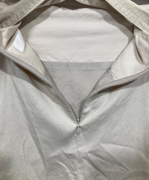 BALLSEY（ボールジィ）BALLSEY (ボールジィ) セルロースツイル ベルテッドフレアスカート ベージュ サイズ:36の古着・服飾アイテム