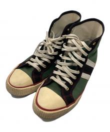 THE FLAT HEAD GLORY（ザフラットヘッド）の古着「ハイカットスニーカー」｜グリーン