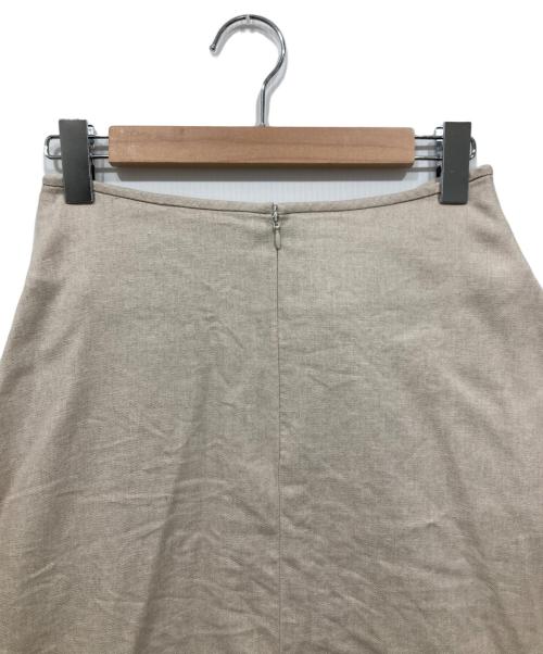 UNITED ARROWS（ユナイテッドアローズ）UNITED ARROWS (ユナイテッドアローズ) リネン混フレアスカート アイボリー サイズ:38の古着・服飾アイテム