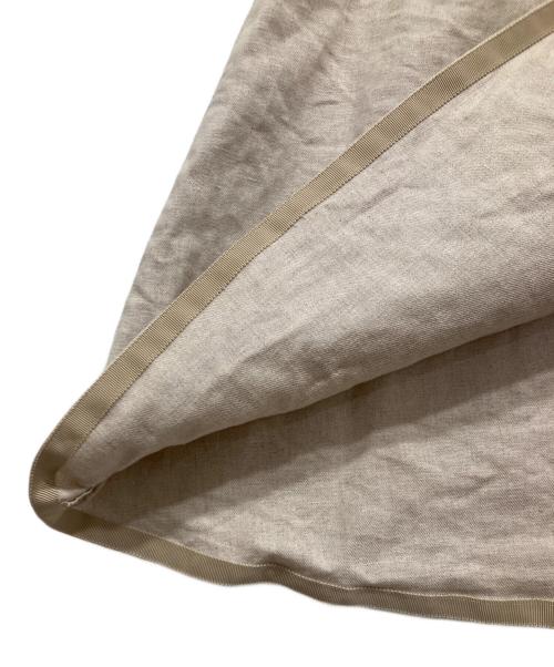 UNITED ARROWS（ユナイテッドアローズ）UNITED ARROWS (ユナイテッドアローズ) リネン混フレアスカート アイボリー サイズ:38の古着・服飾アイテム