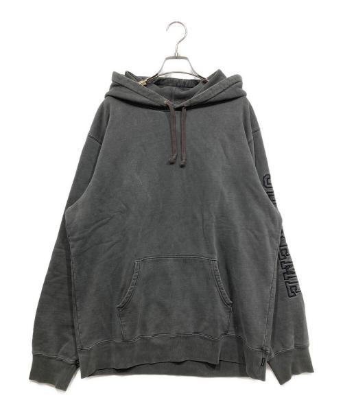 SUPREME（シュプリーム）SUPREME (シュプリーム) overdyed hooded sweatshirt グレー サイズ:Lの古着・服飾アイテム