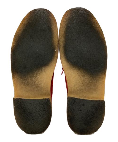 CLARKS（クラークス）CLARKS (クラークス) SUPREME (シュプリーム) デザートブーツ / Desert Map Suede Desert Boot レッド サイズ:101cm (W40)の古着・服飾アイテム