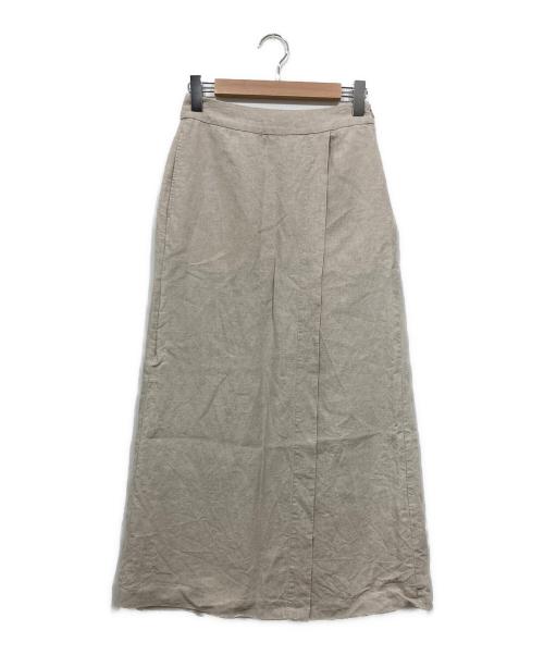 KAGURE（カグレ）KAGURE (カグレ) リネンラップスカート アイボリー サイズ:Freeの古着・服飾アイテム