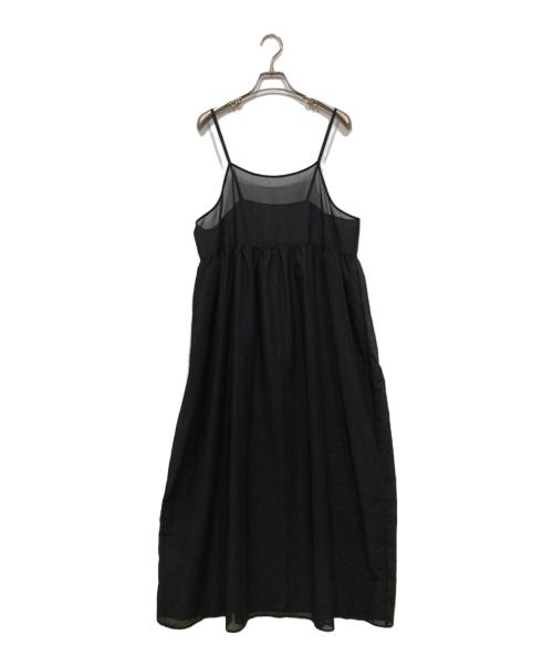 JOURNAL STANDARD（ジャーナルスタンダード）JOURNAL STANDARD (ジャーナルスタンダード) オーガンジーオーバーキャミワンピース ブラック サイズ:サイズ表記なしの古着・服飾アイテム