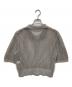 BEAUTY&YOUTH (ビューティーアンドユース) メッシュポロニットショートスリーブカーディガン グレー サイズ:サイズ表記なし：3000円