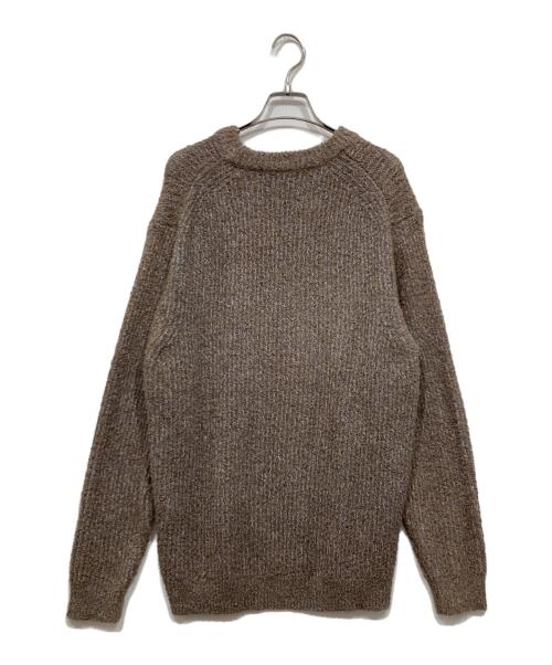 green label relaxing（グリーンレーベルリラクシング）green label relaxing (グリーンレーベルリラクシング) クルーネックニット ブラウン サイズ:Mの古着・服飾アイテム