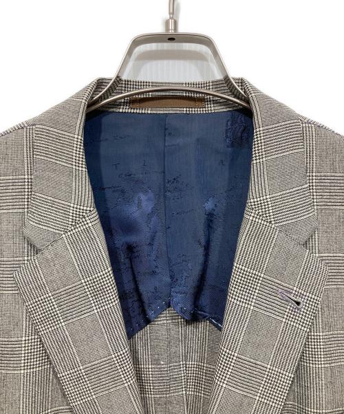 PAUL SMITH（ポールスミス）PAUL SMITH (ポールスミス) グレンチェックテーラードジャケット ブラウン サイズ:L2の古着・服飾アイテム