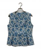 Loulou Willoughbyルルウィルビー）の古着「ノースリーブブラウス　」｜ブルー