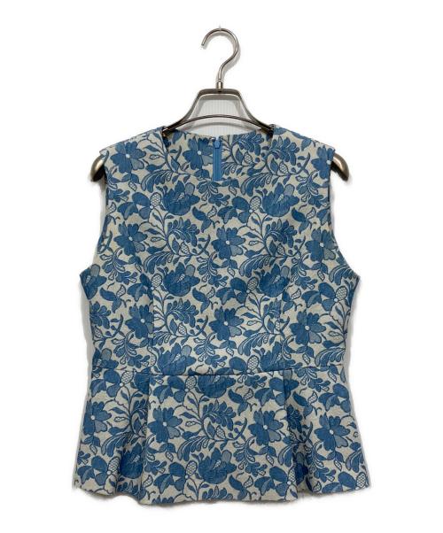 Loulou Willoughby（ルルウィルビー）Loulou Willoughby (ルルウィルビー) ノースリーブブラウス　 ブルー サイズ:Mの古着・服飾アイテム