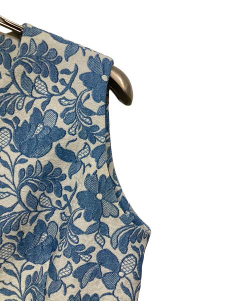 Loulou Willoughby（ルルウィルビー）Loulou Willoughby (ルルウィルビー) ノースリーブブラウス　 ブルー サイズ:Mの古着・服飾アイテム