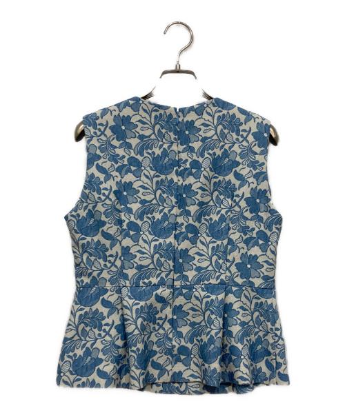 Loulou Willoughby（ルルウィルビー）Loulou Willoughby (ルルウィルビー) ノースリーブブラウス　 ブルー サイズ:Mの古着・服飾アイテム