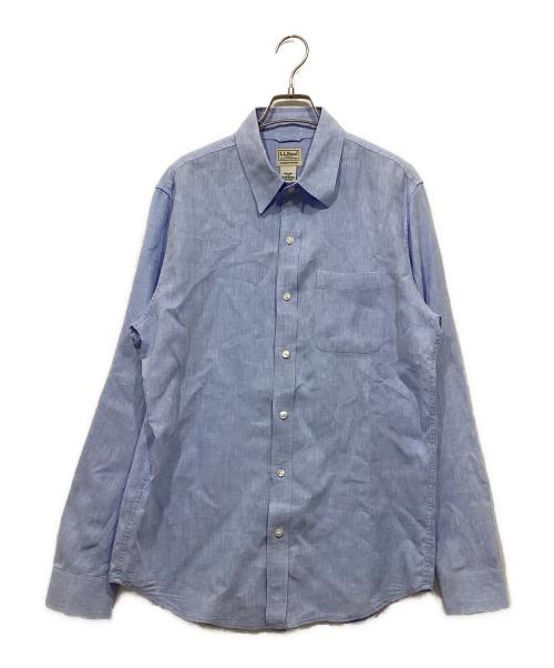 L.L.Bean（エルエルビーン）L.L.Bean (エルエルビーン) リネンシャツ ブルー サイズ:Lの古着・服飾アイテム