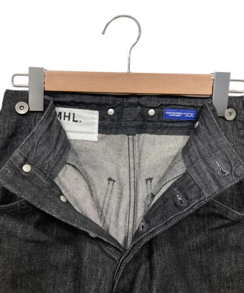 MHL（エムエイチエル）MHL (エムエイチエル) CANTON (キャントン) デニムパンツ / BLACK DENIM トラウザーズ ブラック サイズ:W26の古着・服飾アイテム