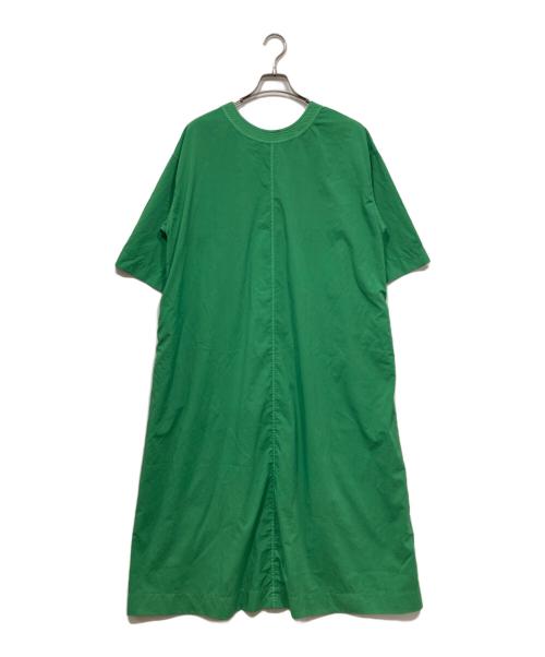 O0u（オー・ゼロ・ユー）O0u (オー・ゼロ・ユー) ラウンドカラーマキシワンピース グリーン サイズ:Fの古着・服飾アイテム