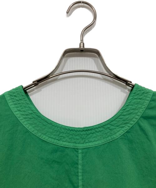 O0u（オー・ゼロ・ユー）O0u (オー・ゼロ・ユー) ラウンドカラーマキシワンピース グリーン サイズ:Fの古着・服飾アイテム