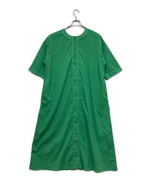O0u（オー・ゼロ・ユー）O0u (オー・ゼロ・ユー) ラウンドカラーマキシワンピース グリーン サイズ:Fの古着・服飾アイテム
