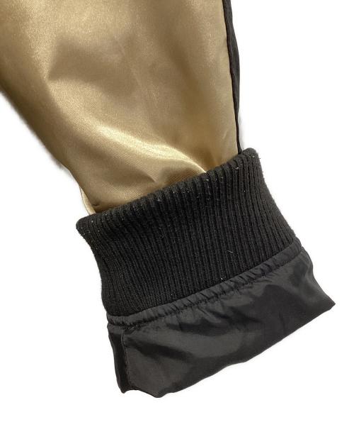 pandiesta japan（パンディエスタ ジャパン）PANDIESTA JAPAN (パンディエスタ ジャパン) ライダースカジャン ブラック×ベージュ サイズ:XLの古着・服飾アイテム