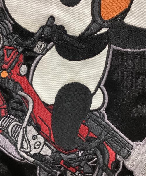 pandiesta japan（パンディエスタ ジャパン）PANDIESTA JAPAN (パンディエスタ ジャパン) ライダースカジャン ブラック×ベージュ サイズ:XLの古着・服飾アイテム