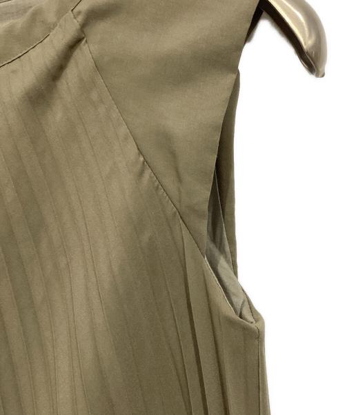 mizuiro-ind（ミズイロインド）mizuiro-ind (ミズイロインド) プリーツワンピース カーキ サイズ:サイズ表記なしの古着・服飾アイテム