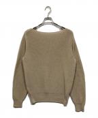 Plageプラージュ）の古着「Decollete ニット」｜ベージュ