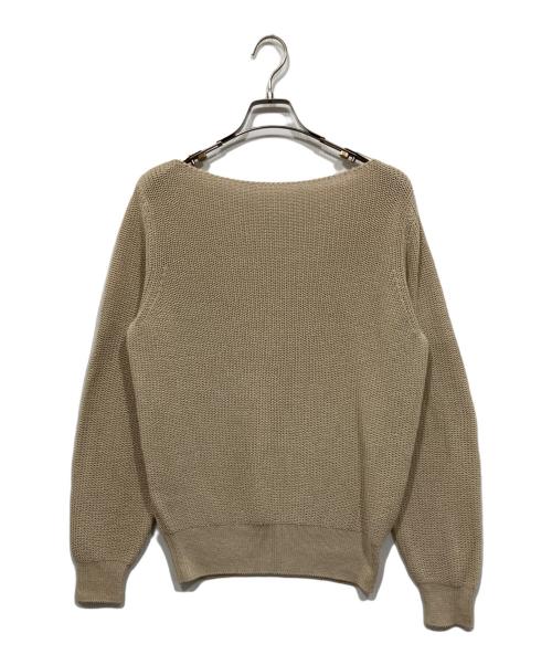 Plage（プラージュ）Plage (プラージュ) Decollete ニット ベージュ サイズ:サイズ表記なしの古着・服飾アイテム