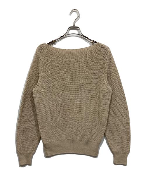Plage（プラージュ）Plage (プラージュ) Decollete ニット ベージュ サイズ:サイズ表記なしの古着・服飾アイテム