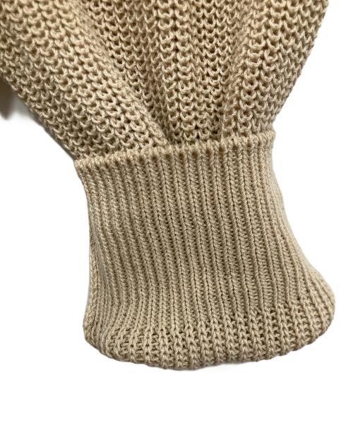 Plage（プラージュ）Plage (プラージュ) Decollete ニット ベージュ サイズ:サイズ表記なしの古着・服飾アイテム