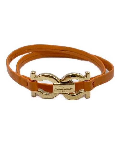 Ferragamo（フェラガモ）Ferragamo (フェラガモ) ガンチーニブレスレット オレンジの古着・服飾アイテム