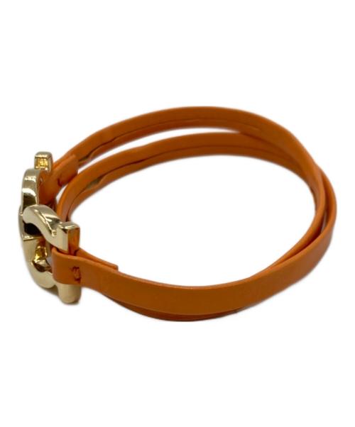 Ferragamo（フェラガモ）Ferragamo (フェラガモ) ガンチーニブレスレット オレンジの古着・服飾アイテム