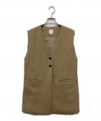 Spick and Spanスピック＆スパン）の古着「PEカルゼVカラージレ」｜ベージュ