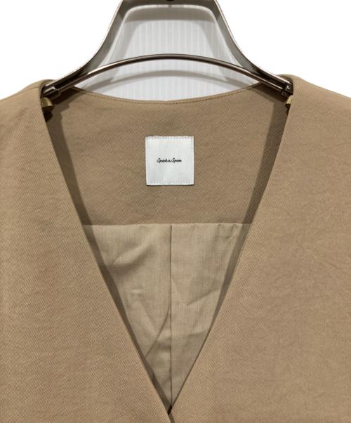 Spick and Span（スピック＆スパン）Spick and Span (スピックアンドスパン) PEカルゼVカラージレ ベージュ サイズ:Freeの古着・服飾アイテム