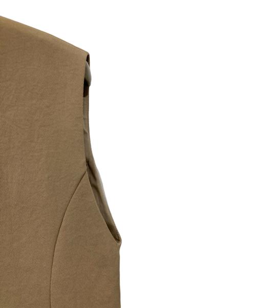 Spick and Span（スピック＆スパン）Spick and Span (スピックアンドスパン) PEカルゼVカラージレ ベージュ サイズ:Freeの古着・服飾アイテム