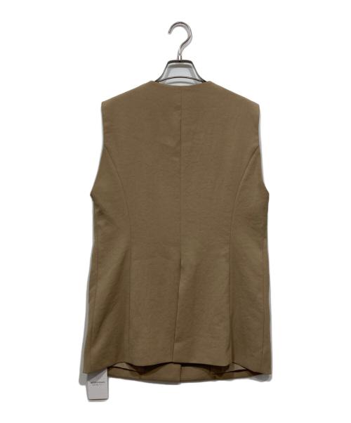 Spick and Span（スピック＆スパン）Spick and Span (スピックアンドスパン) PEカルゼVカラージレ ベージュ サイズ:Freeの古着・服飾アイテム