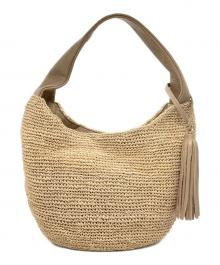 VIOLAd'ORO（ヴィオラドーロ）の古着「カゴハンドバッグ」｜ベージュ