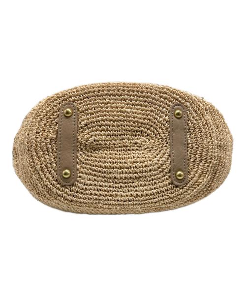 VIOLAd'ORO（ヴィオラドーロ）VIOLAd'ORO (ヴィオラドーロ) カゴハンドバッグ ベージュの古着・服飾アイテム