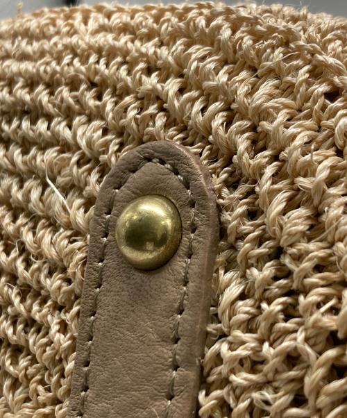 VIOLAd'ORO（ヴィオラドーロ）VIOLAd'ORO (ヴィオラドーロ) カゴハンドバッグ ベージュの古着・服飾アイテム