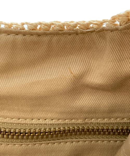 VIOLAd'ORO（ヴィオラドーロ）VIOLAd'ORO (ヴィオラドーロ) カゴハンドバッグ ベージュの古着・服飾アイテム