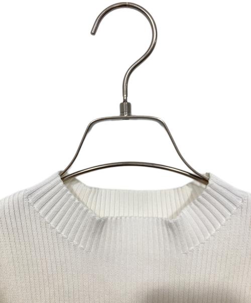 CELFORD（セルフォード）CELFORD (セルフォード) 半袖ペプラムニットプルオーバー ホワイト サイズ:36の古着・服飾アイテム