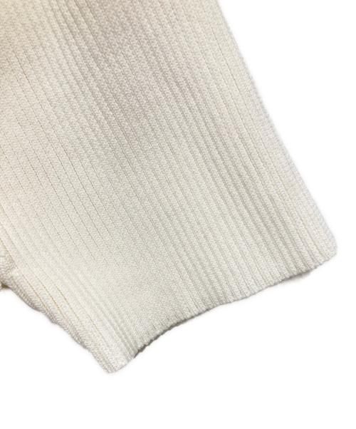 CELFORD（セルフォード）CELFORD (セルフォード) 半袖ペプラムニットプルオーバー ホワイト サイズ:36の古着・服飾アイテム