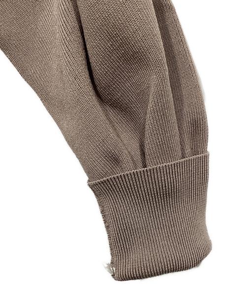 FRAY ID（フレイ アイディー）FRAY ID (フレイ アイディー) ミリタリーニットコンビドレス ベージュの古着・服飾アイテム