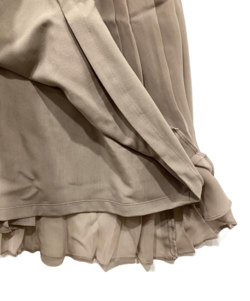 FRAY ID（フレイ アイディー）FRAY ID (フレイ アイディー) ミリタリーニットコンビドレス ベージュの古着・服飾アイテム